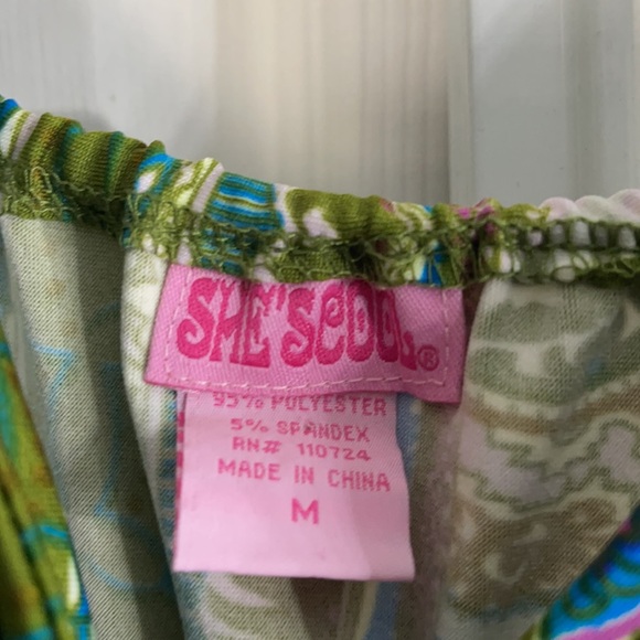 spaghetti strap v-neck dress - Picture 3 of 5